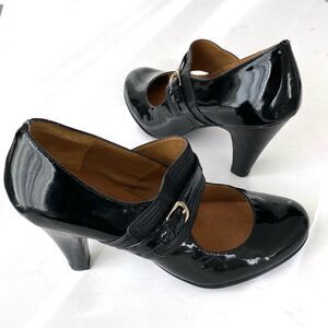 Söfft Black Patent Leather Mary Jane Pumps Cushioned Sz 10M